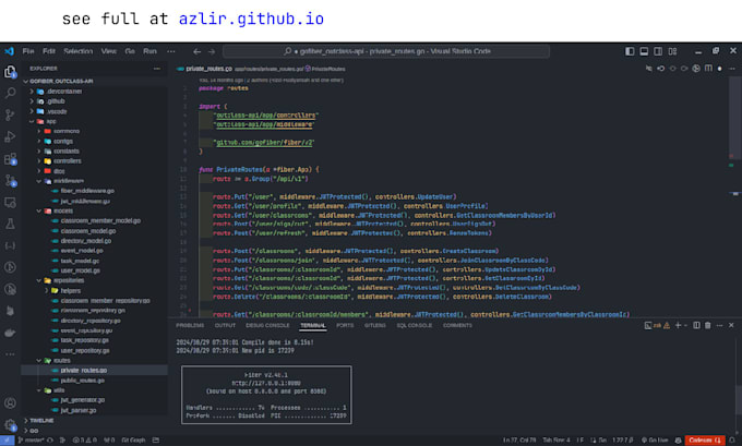 develop backend high performance rest apis with golang