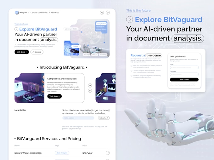 design a landing page