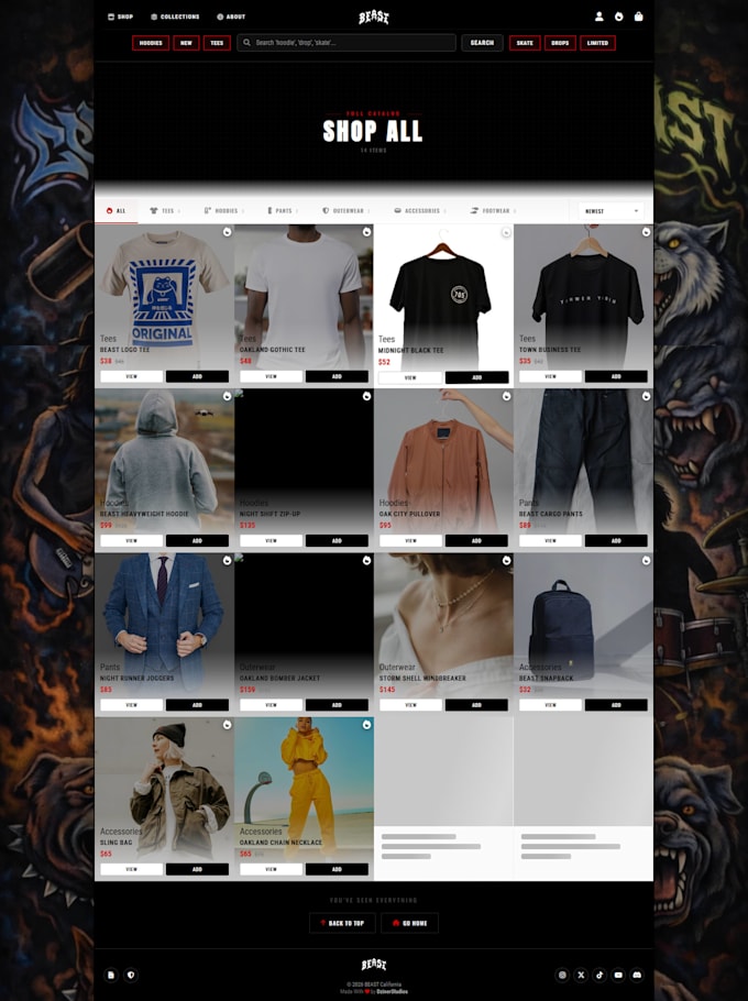 frontend development custom websites and designs