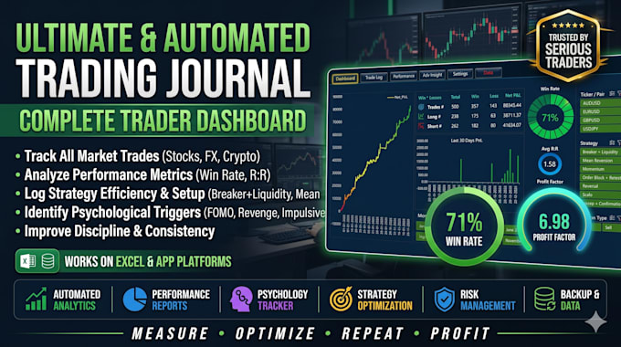 create an excel trading journal and trade tracker
