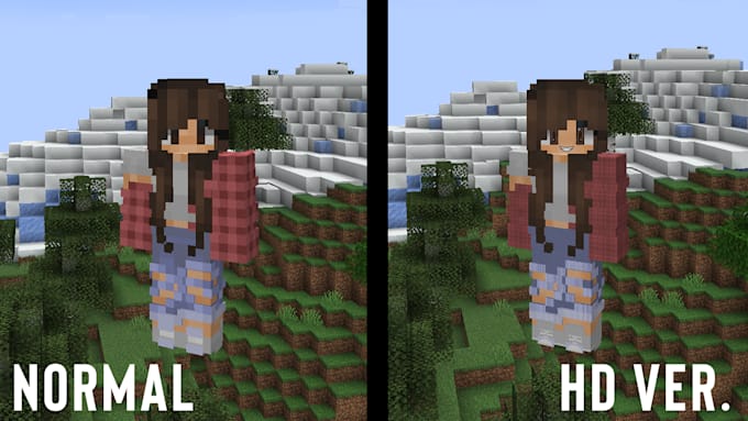 make your minecraft skin or hd skin