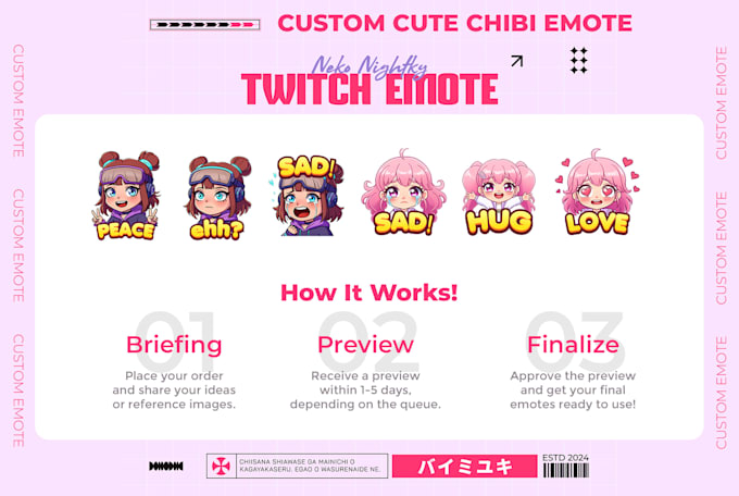 create cute chibi emotes for your channel
