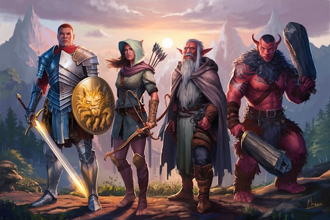 draw your dnd party