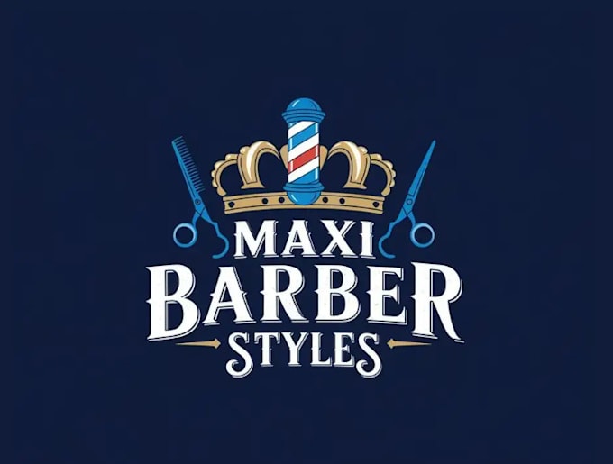design genius included barber logo