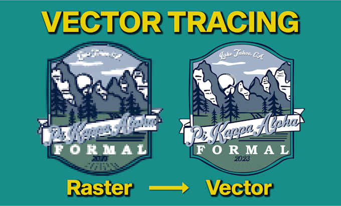 recreate any logo or image convert print ready color separation vector design