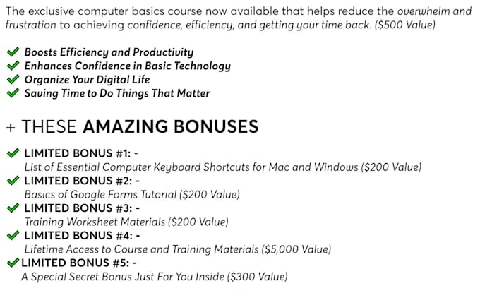 teach you the computer basics with ease