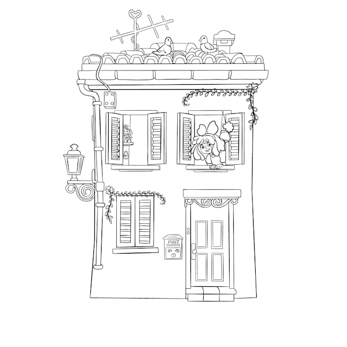 draw simple line art