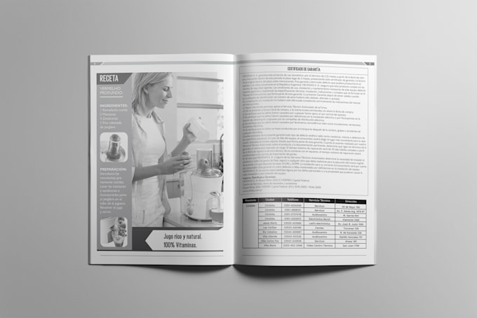 design and layout an instruction manual