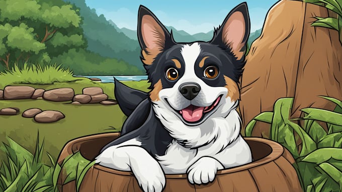 draw an awesome pet cartoon portrait