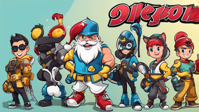 design custom cartoon character, mascot