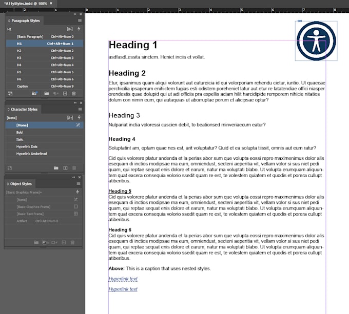 make your indesign accessible PDF