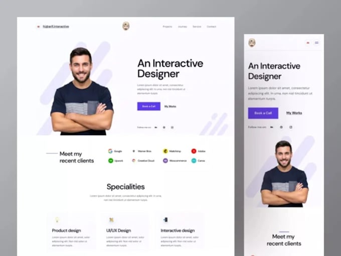 develop personal portfolio,business and resume website