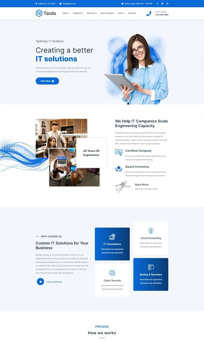 make professional and high converting wordpress landing page