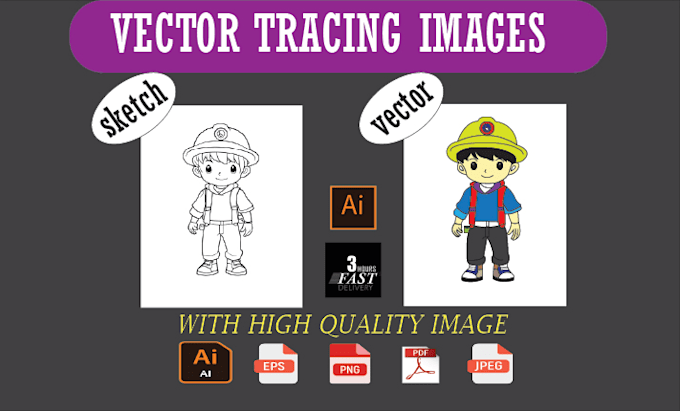 do vector tracing, recreate logo and image raster to vector, convert to vector