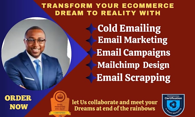 do email blast, email leads, email marketing, custom mail chimp email service