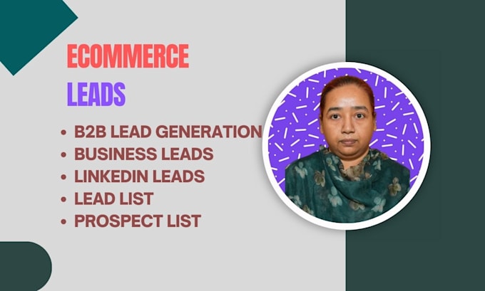 provide b2b, lead list and linkedin lead for ecommerce