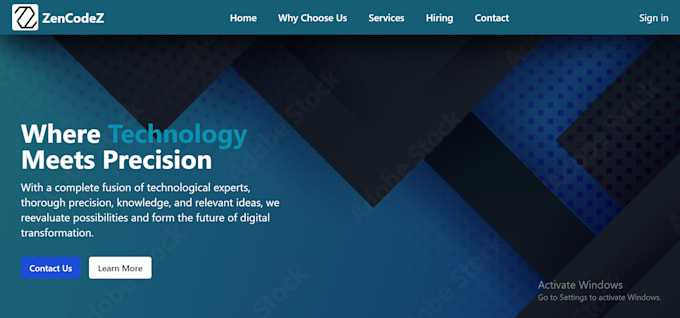 frontend web development responsive modern UI UX