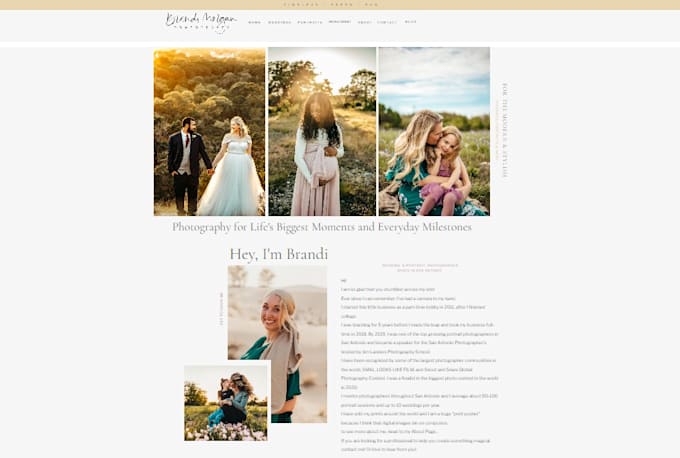 design, redesign, or repair showit website