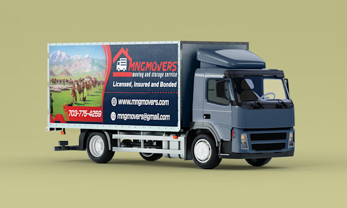 make branding truck wrap design and trailer wrap design