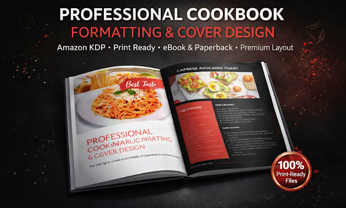 be cookbook writer, recipe book design, cookbook design and cookbook formatting