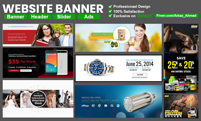 create web banner, website banner, web banner design or website banner design