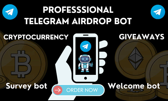 create professional telegram airdrop bot for your cryptocurrency