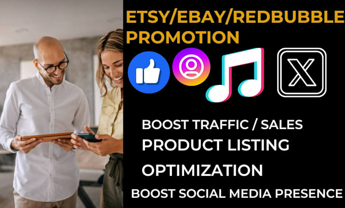 boost redbubble shop traffic etsy ebay sales