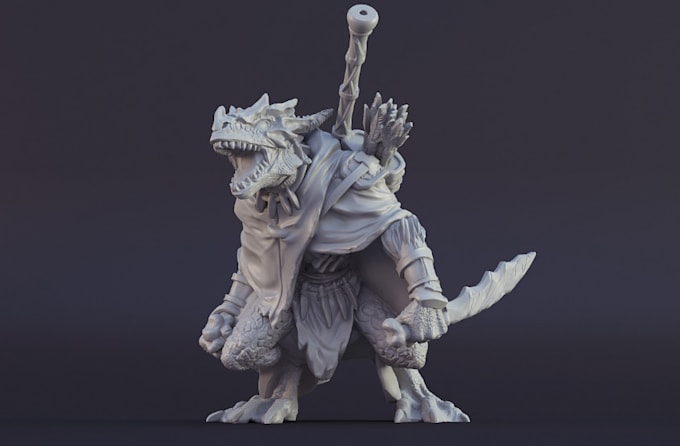 shape 3d realistic model in zbrush,digitally sculpt 3d miniature model,stl file