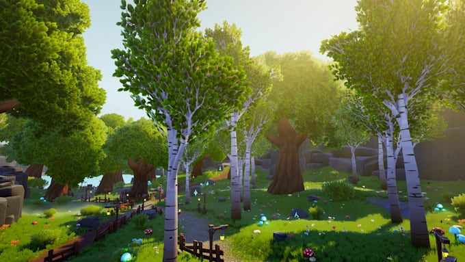 create a 3d game environment level design scene in unity 3d