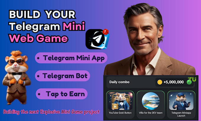 crypto telegram game, telegram bot, telegram mini web game, p2e crypto earn web3