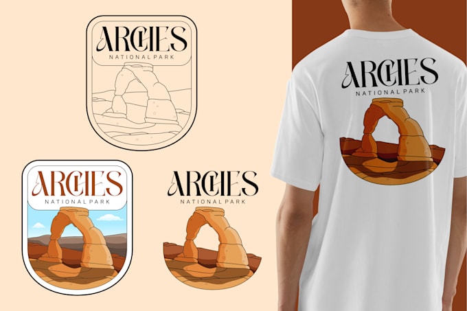 create a travel logo with vintage style