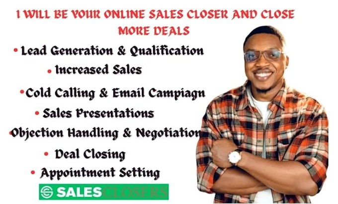 sales closer, high ticket closer, appointment setter b2b sales and sales closing