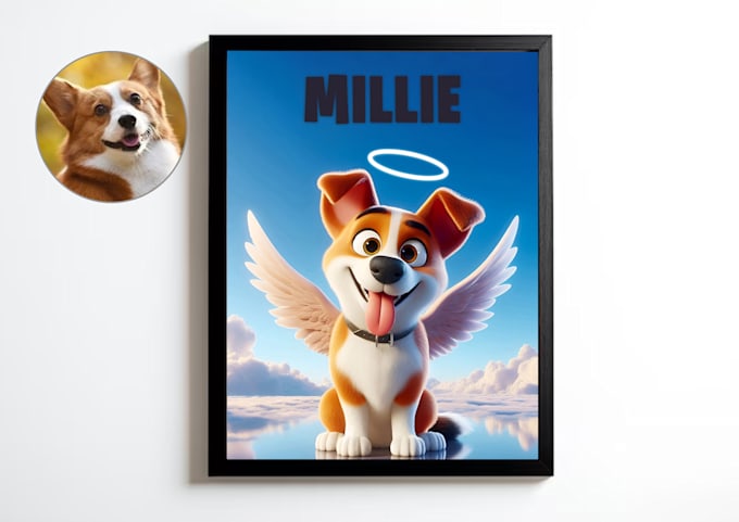 create realistic cartoon pet portraits