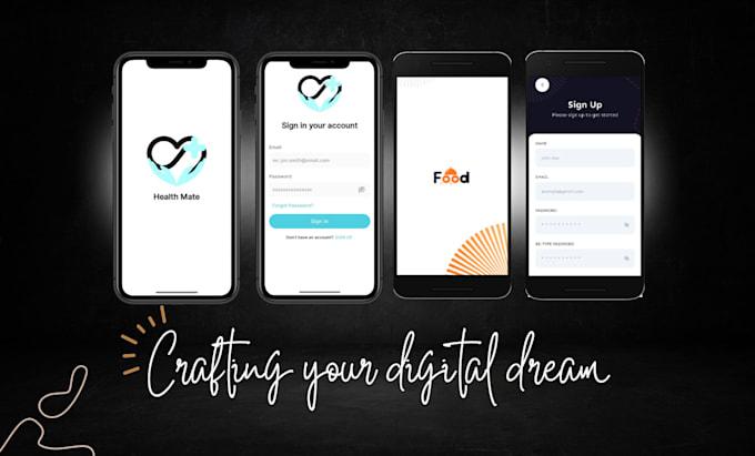 do mobile app development, ios app, android app creation, flutter app dev