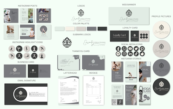 design luxury logo , social media kit and branding kit