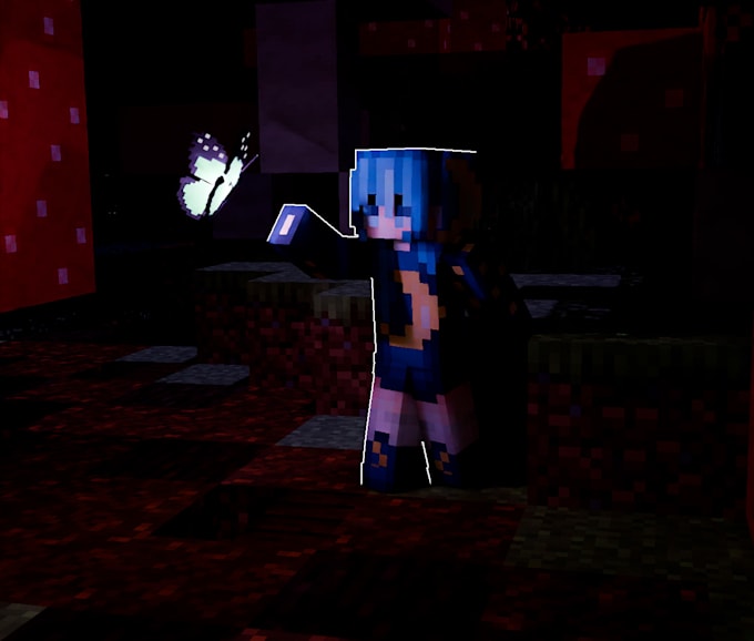 desing a minecraft 3d render for you