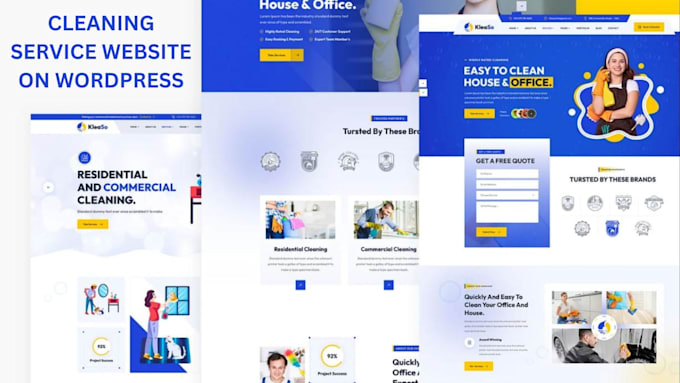 do cleaning service website house cleaning office cleaning booking koala website