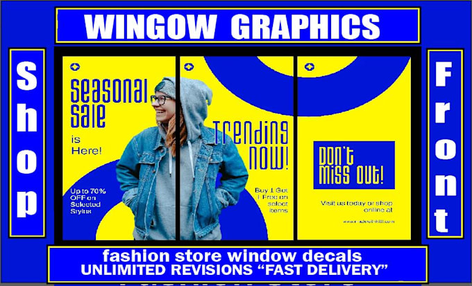 create eye catching,window stickers, storefront,frosted vinyl, window clings