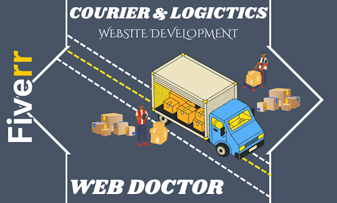 Build a custom logistics and courier service website for you by ...