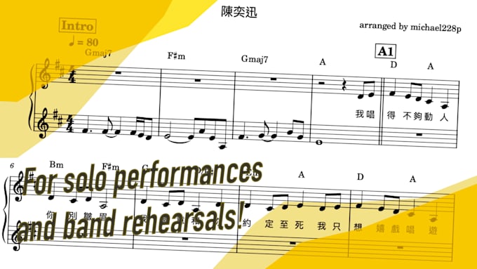 transcribe any music into a chord chart or lead sheet