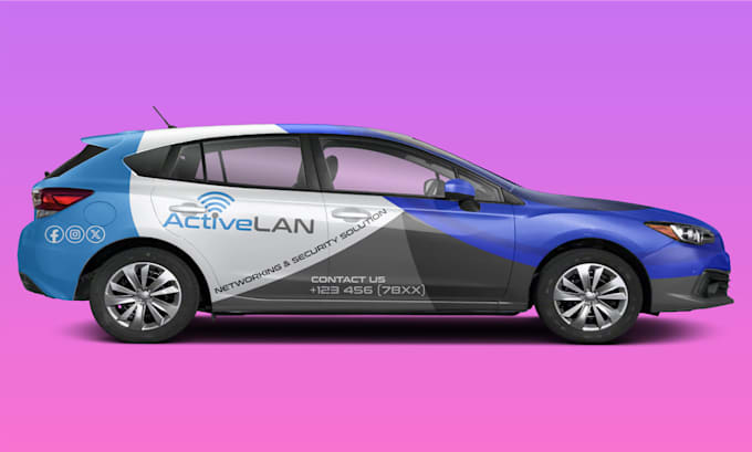 create a unique car wrap and vehicle wrap design