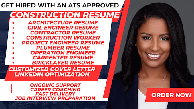 write hvac technicians, civil engineer, electrician and construction resume