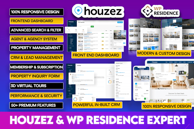 be your houzez theme and wp residence theme expert