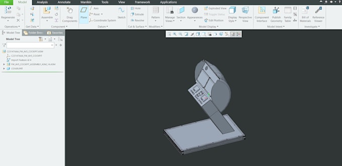 do 3d modeling in creo parametric and solidworks