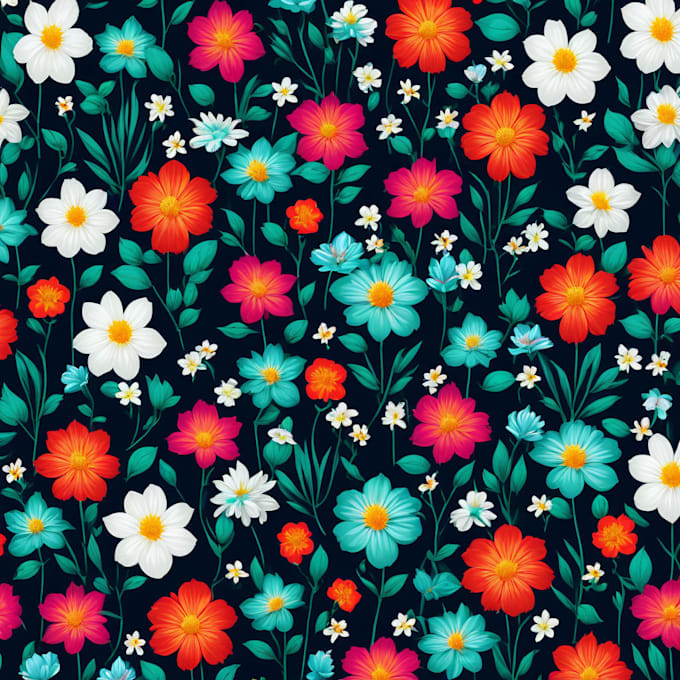 design a seamless surface pattern print