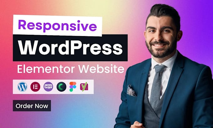 design responsive wordpress website using elementor pro