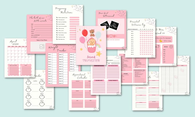 design digital and printable journal, planner, worksheet, calendar
