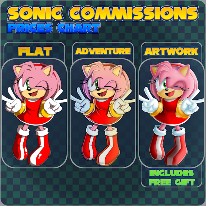 do sonic characters fanart