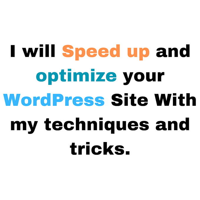 do wordpress speed optimization
