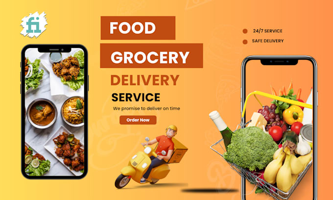develop a multi restaurant food delivery app online grocery store